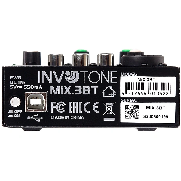 Микшерный пульт Invotone MiX3BT