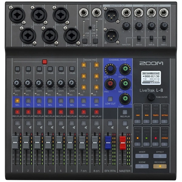 Портастудия Zoom LiveTrack L-8