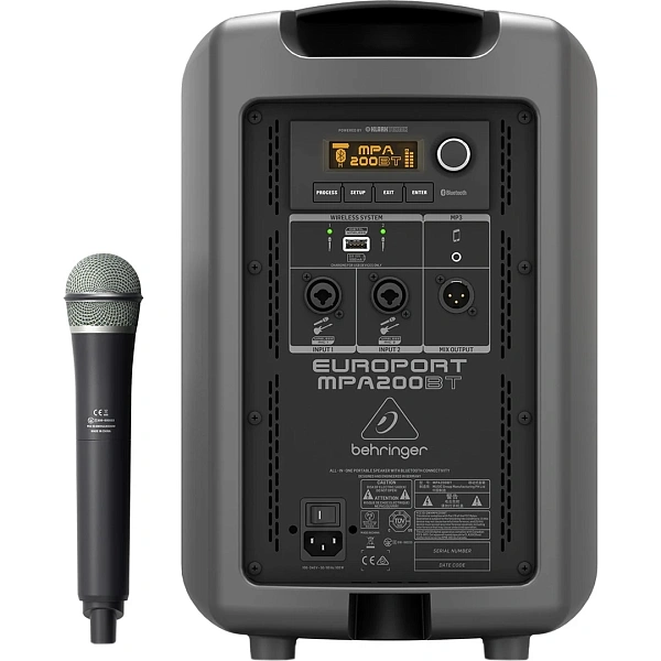 Портативная акустическая система Behringer MPA200BT