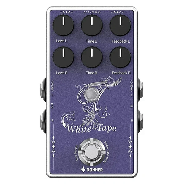 Педаль эффектов Donner EC1335 White Tape Delay