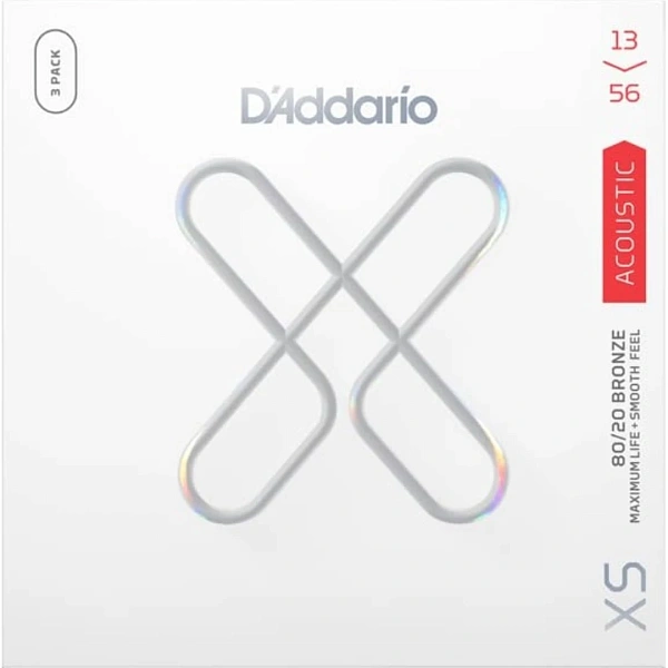 Струны для акустической гитары D'Addario XSABR1356-3P 13-56