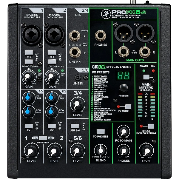 Микшерный пульт Mackie ProFX6V3