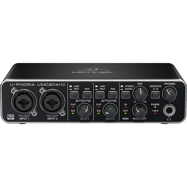 Аудиоинтерфейс Behringer UMC204HD