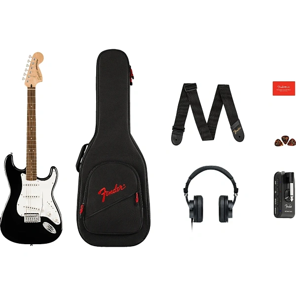 Гитарный набор Fender Affinity Series Stratocaster Mustang Micro Pack Black