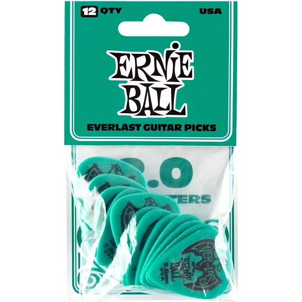 Набор медиаторов Ernie Ball 9196 2.00 Teal Everlast