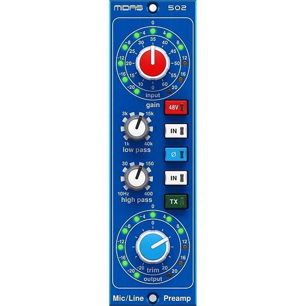 Предусилитель для микрофона Midas Microphone Preamplifier 502 V2