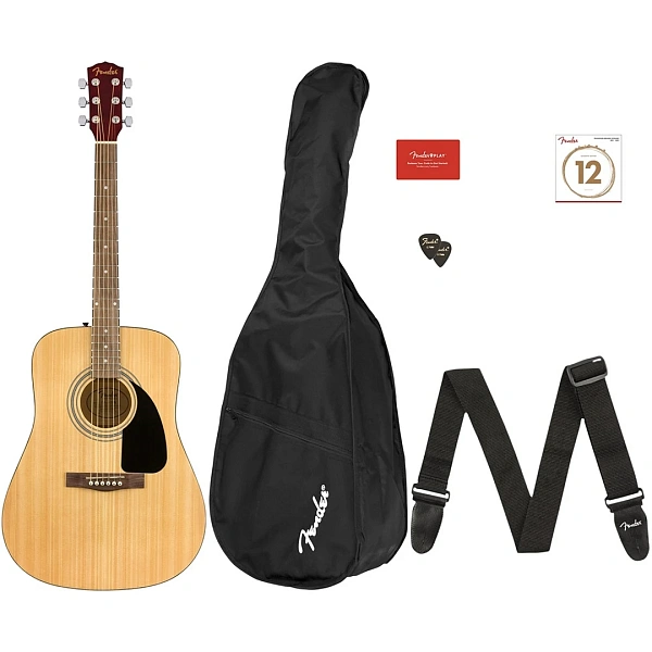 Гитарный набор Fender FA-115 Dreadnought Pack V2 WN Natural