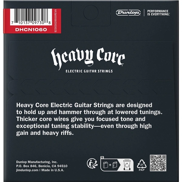 Струны для электрогитары Dunlop DHCN1060 10-60