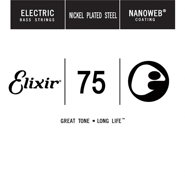 Струна для бас-гитары Elixir 15375 .075