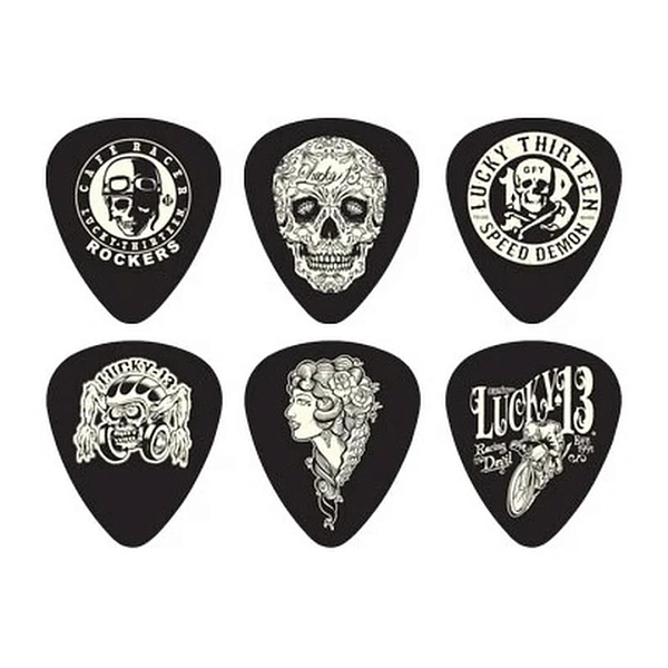 Набор медиаторов Dunlop L13CP1.0 Lucky 13 C