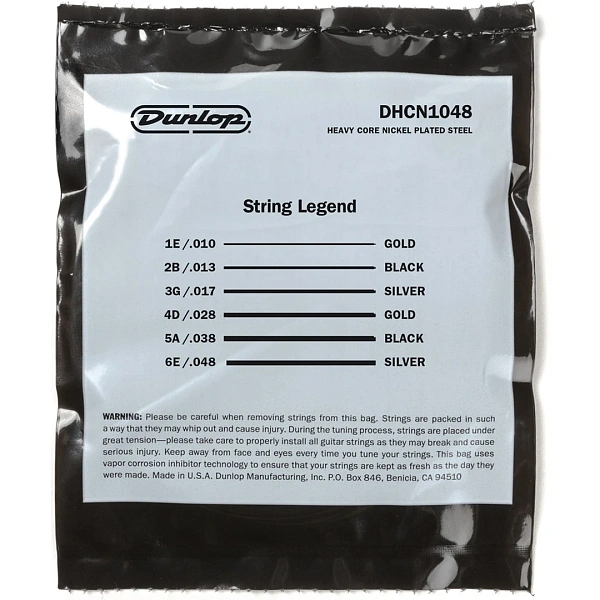 Струны для электрогитары Dunlop DHCN1048 10-48