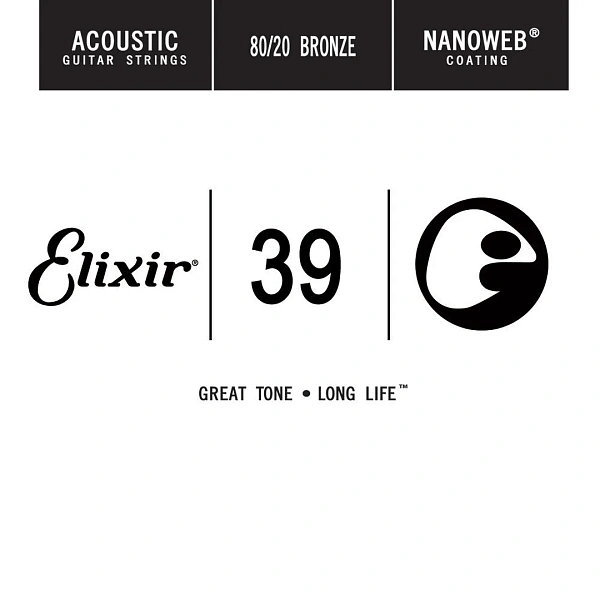Струна для акустической гитары Elixir 15139 .039