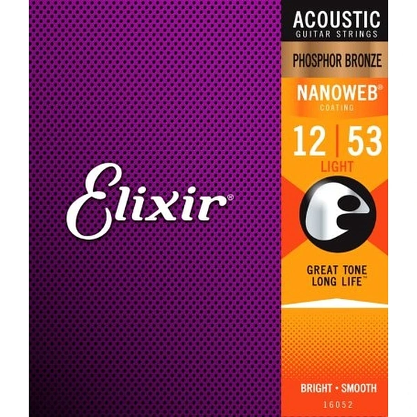 Струны для акустической гитары Elixir 16052 12-53