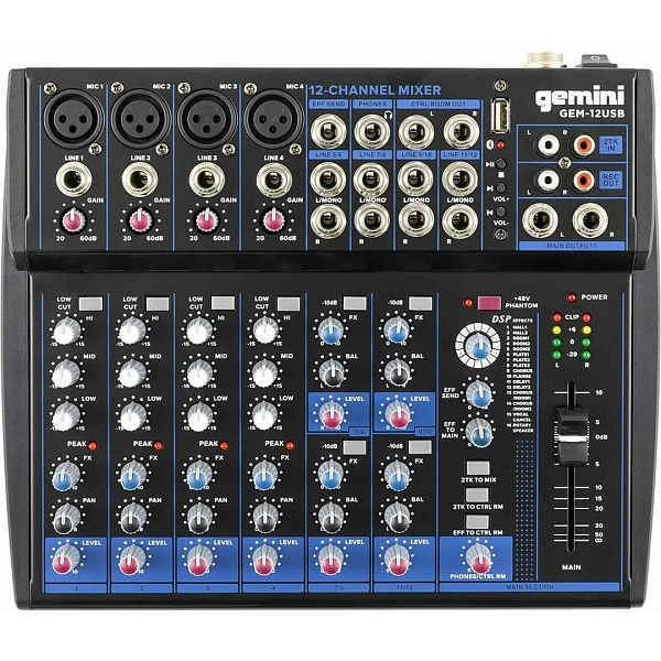 Микшерный пульт Gemini GEM-12USB