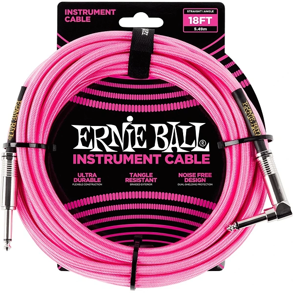 Инструментальный кабель Ernie Ball P06083 Neon Pink