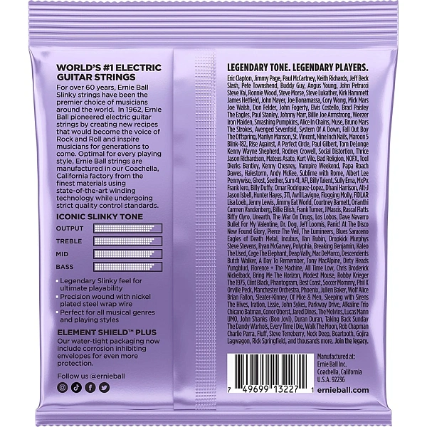 Струны для электрогитары Ernie Ball 3227 10-48