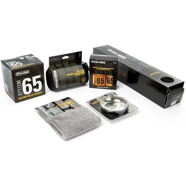 Набор для ухода за гитарой Dunlop DGT301 System 65 String Change Tech Kit