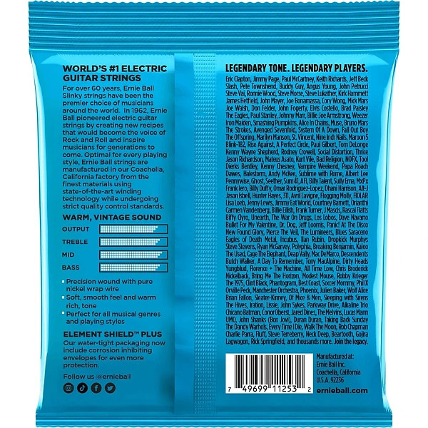 Струны для электрогитары Ernie Ball 3255 8-38