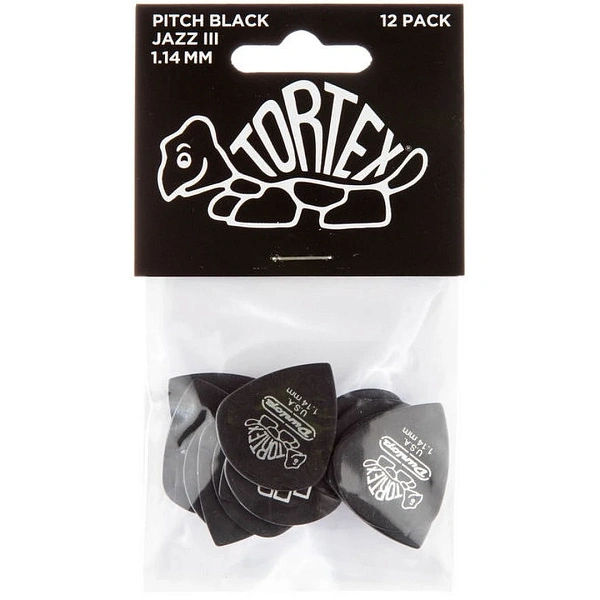 Набор медиаторов Dunlop 482P1.14 Tortex Pitch Black Jazz III