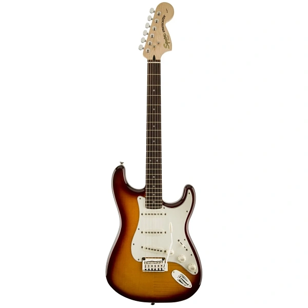 Электрогитара Fender Squier Standard Stratocaster FMT Amber Transparent Burst