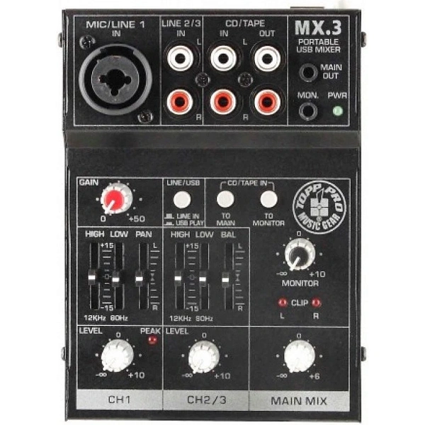 Микшерный пульт Topp Pro TP MX3