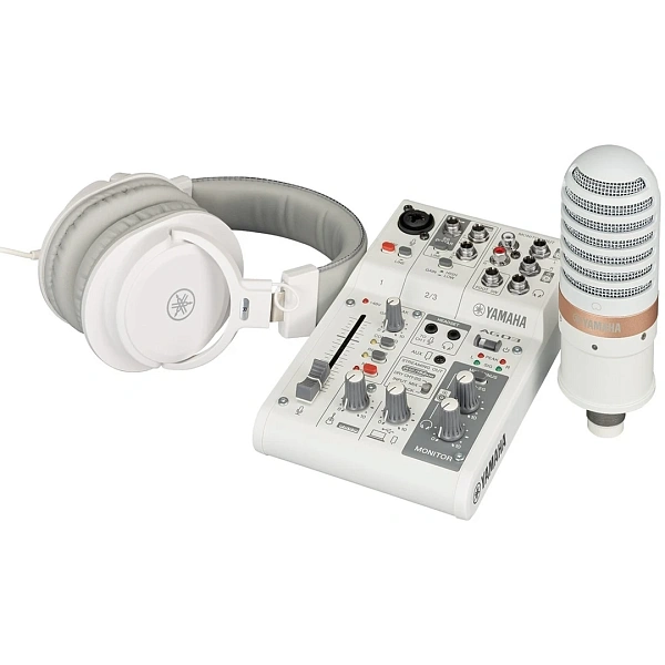 Комплект студийного оборудования Yamaha AG03MK2 White LSPK