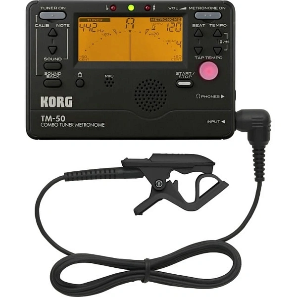 Тюнер-метроном Korg TM-50C BK