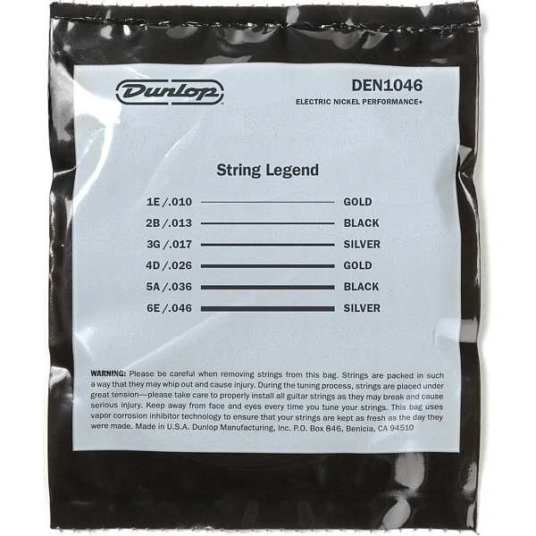 Струны для электрогитары Dunlop DEN1046 10-46