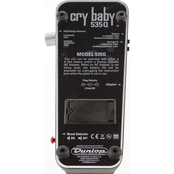 Педаль эффектов Dunlop 535Q-B Crybaby