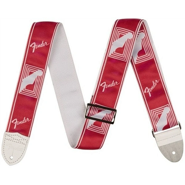 Ремень для гитары Fender 2" Custom Color Monogrammed Candy Apple Red