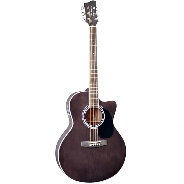 Электроакустическая гитара Jay Turser JTA-424CET-BLK