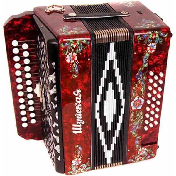Гармонь Шуйская S32XL-A-RED 25х25-III-2
