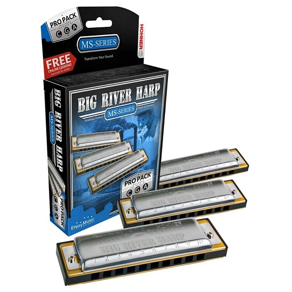 Набор губных гармошек Hohner Big River Harp 590/20 CGA
