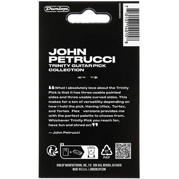 Набор медиаторов Dunlop PVP124 John Petrucci Trinity Pick Variety Pack