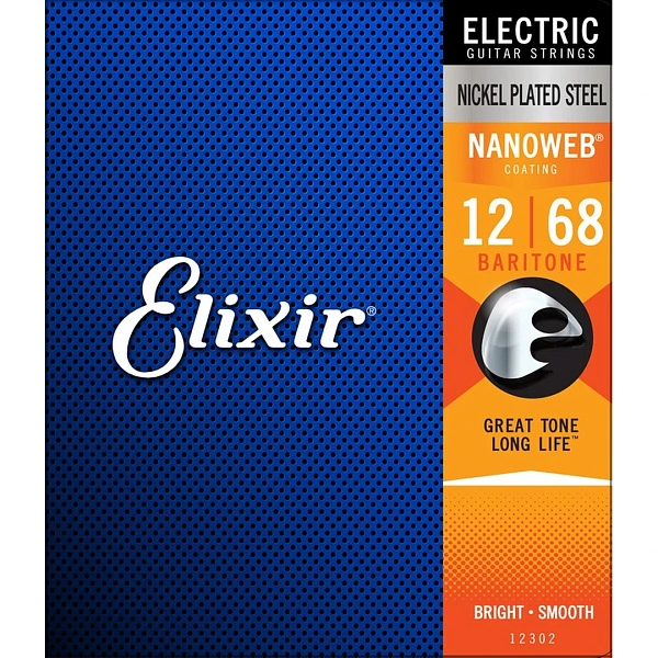 Струны для электрогитары Elixir 12302 12-68 Baritone