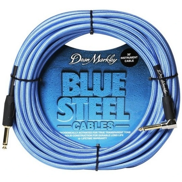 Инструментальный кабель Dean Markley BSIN30R Blue Steel