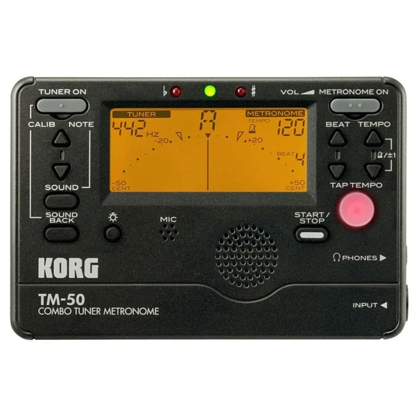 Тюнер-метроном Korg TM-50C BK