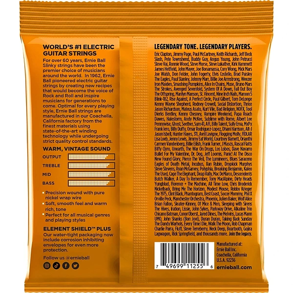 Струны для электрогитары Ernie Ball 3252 9-46