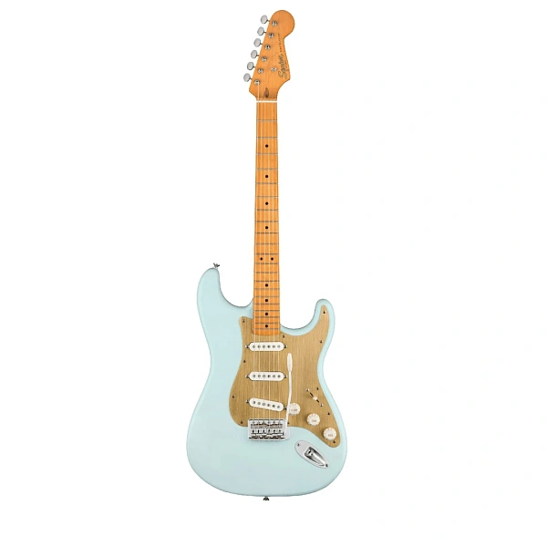Электрогитара Fender Squier 40th Anniversary Stratocaster MN Aged Hardware Satin Sonic Blue
