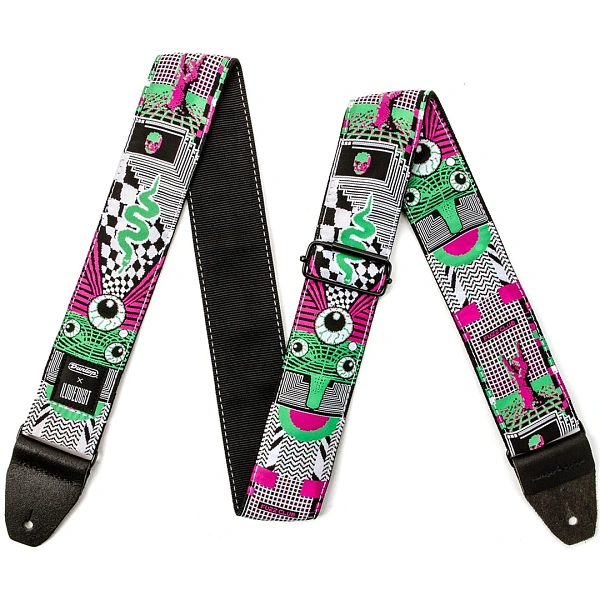 Ремень для гитары Dunlop ILD14 I Love Dust Strap Mnemonic Fuzz