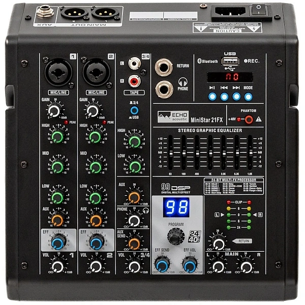 Микшерный пульт Echo Acoustic MiniStar 21FX