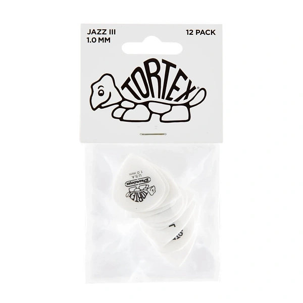 Набор медиаторов Dunlop 478P1.0 Tortex White Jazz III