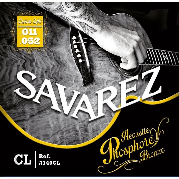 Струны для акустической гитары Savarez A140CL Acoustic Phosphor Bronze 11-52