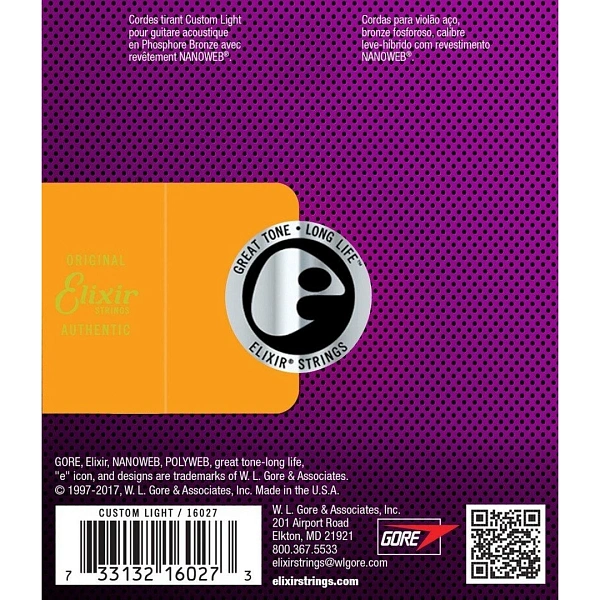 Струны для 12-ти струнной гитары Elixir 11152 10-47