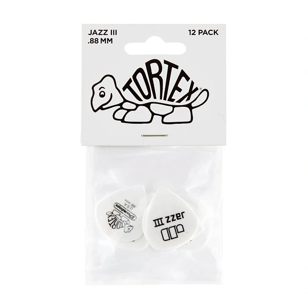Набор медиаторов Dunlop 478P.88 Tortex White Jazz III