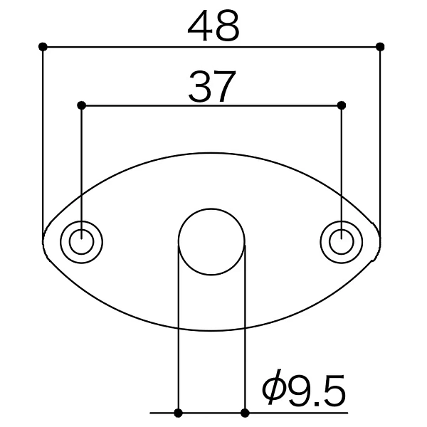 Панель гитарного входа Gotoh JCB-2B