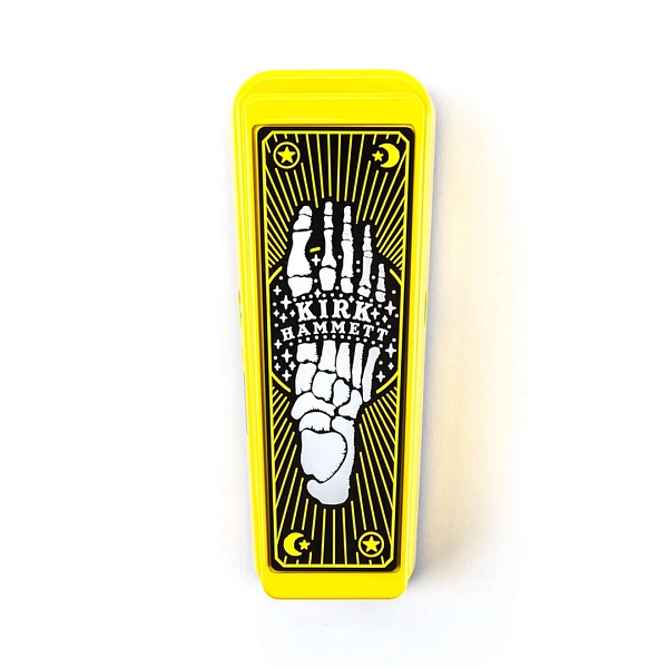 Педаль эффектов Dunlop KH95Y Kirk Hammett Cry Baby Wah Limited Edition Yellow Sparkle