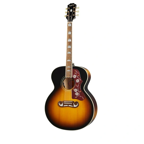 Электроакустическая гитара Epiphone J-200 Aged Vintage Sunburst Gloss