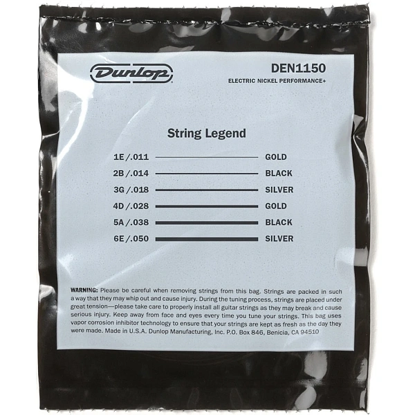 Струны для электрогитары Dunlop DEN1150 11-50