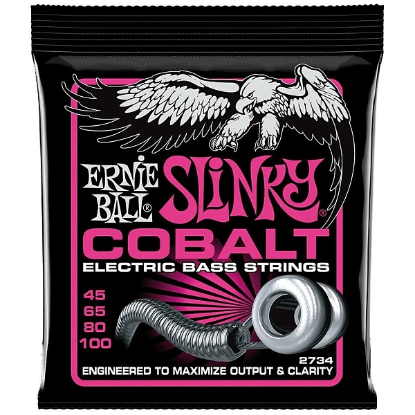 Струны для бас-гитары Ernie Ball 2734 Cobalt 45-100